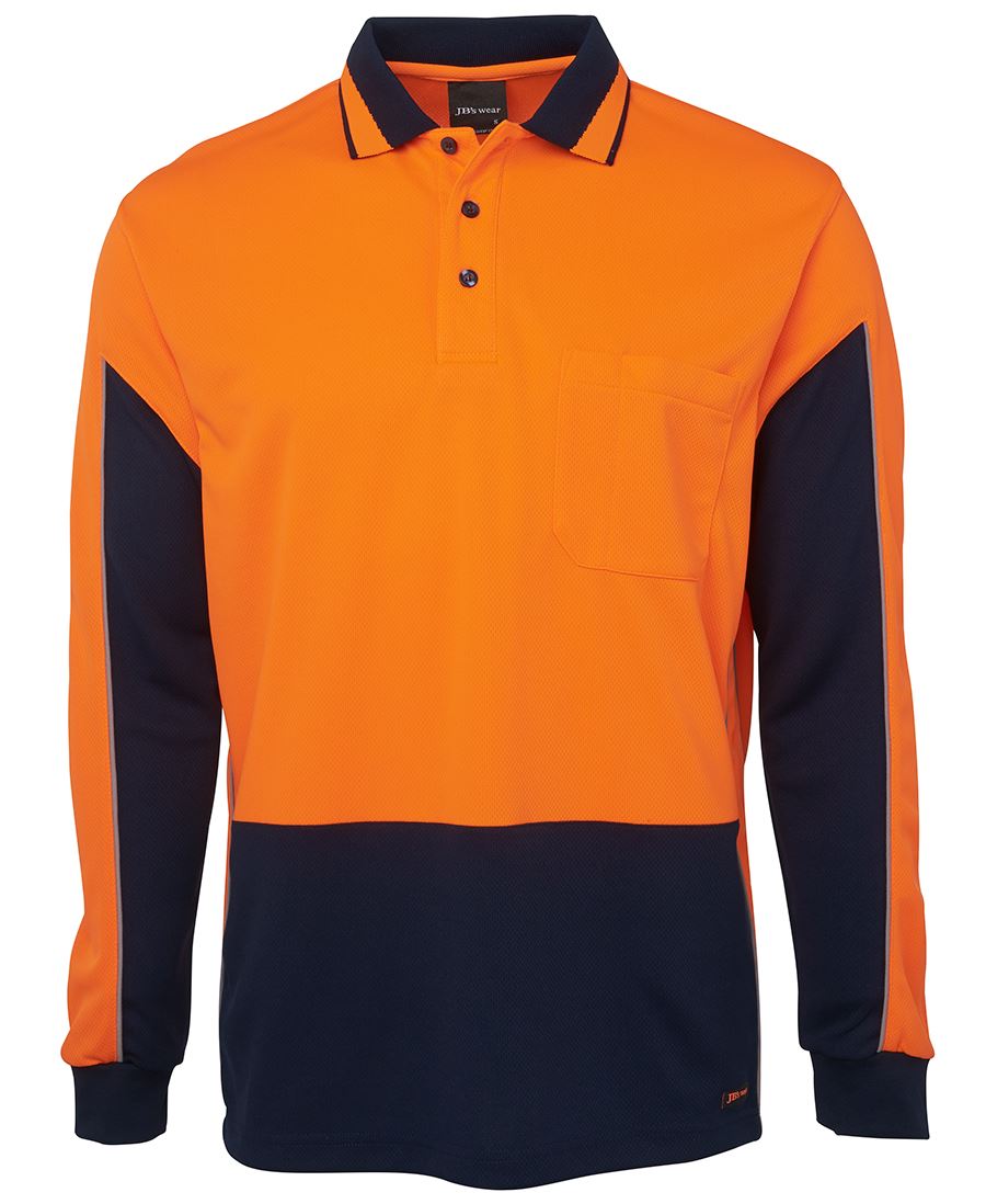 JB's Wear Hi Vis L/S Gap Polo | Budget Screen Printing