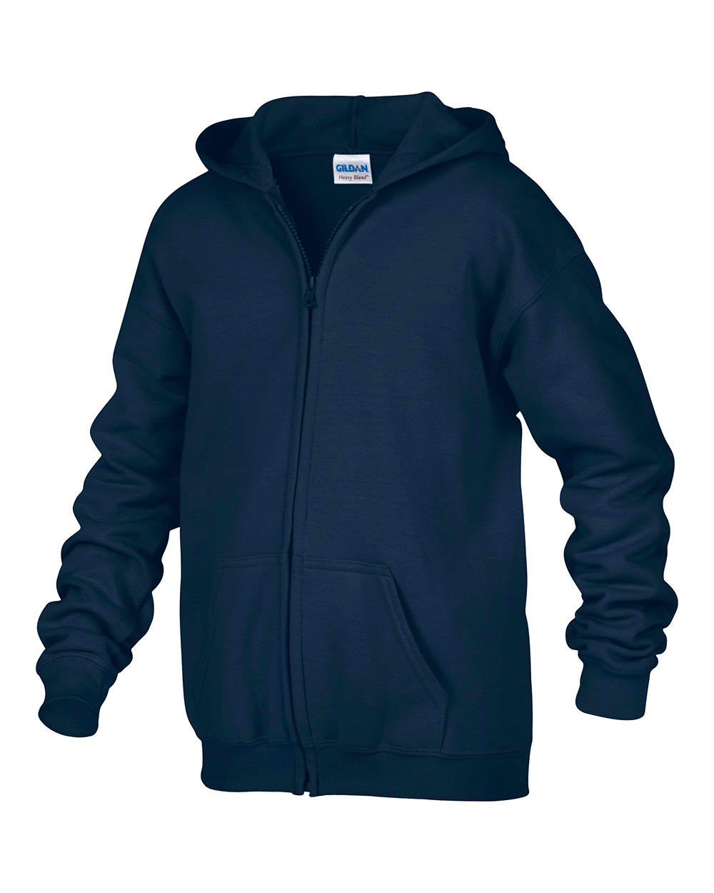 GILDAN Classic Fit Youth Full Zip Hooded Sweatshirt | Budget Screen ...